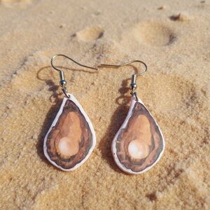 Handmade Oyster Earrings